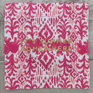 Lilly Pulitzer 4 It’s Summer Somewhere Fabric Cocktail Napkins